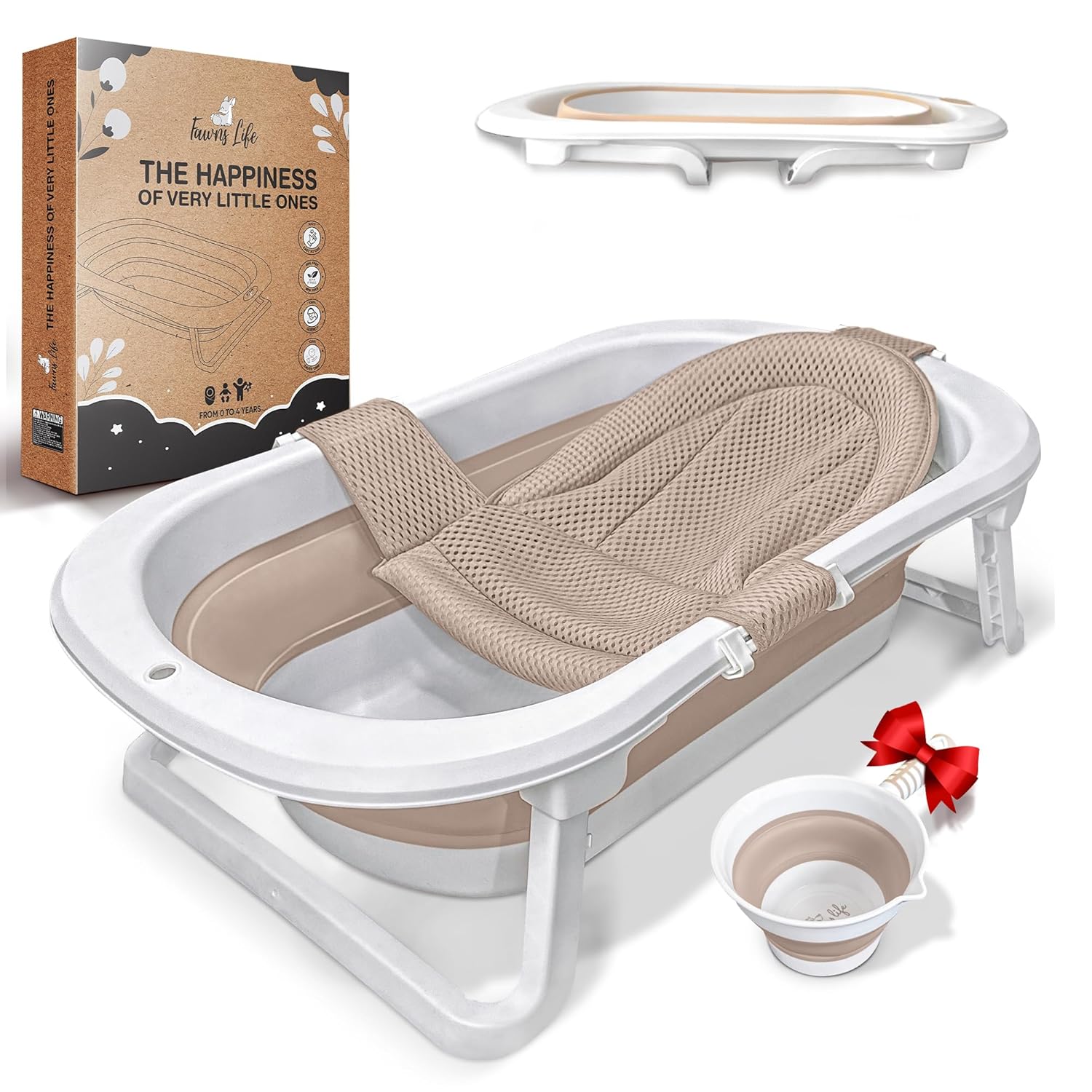 FawnsLife Babywanne faltbar mit Knieschutz