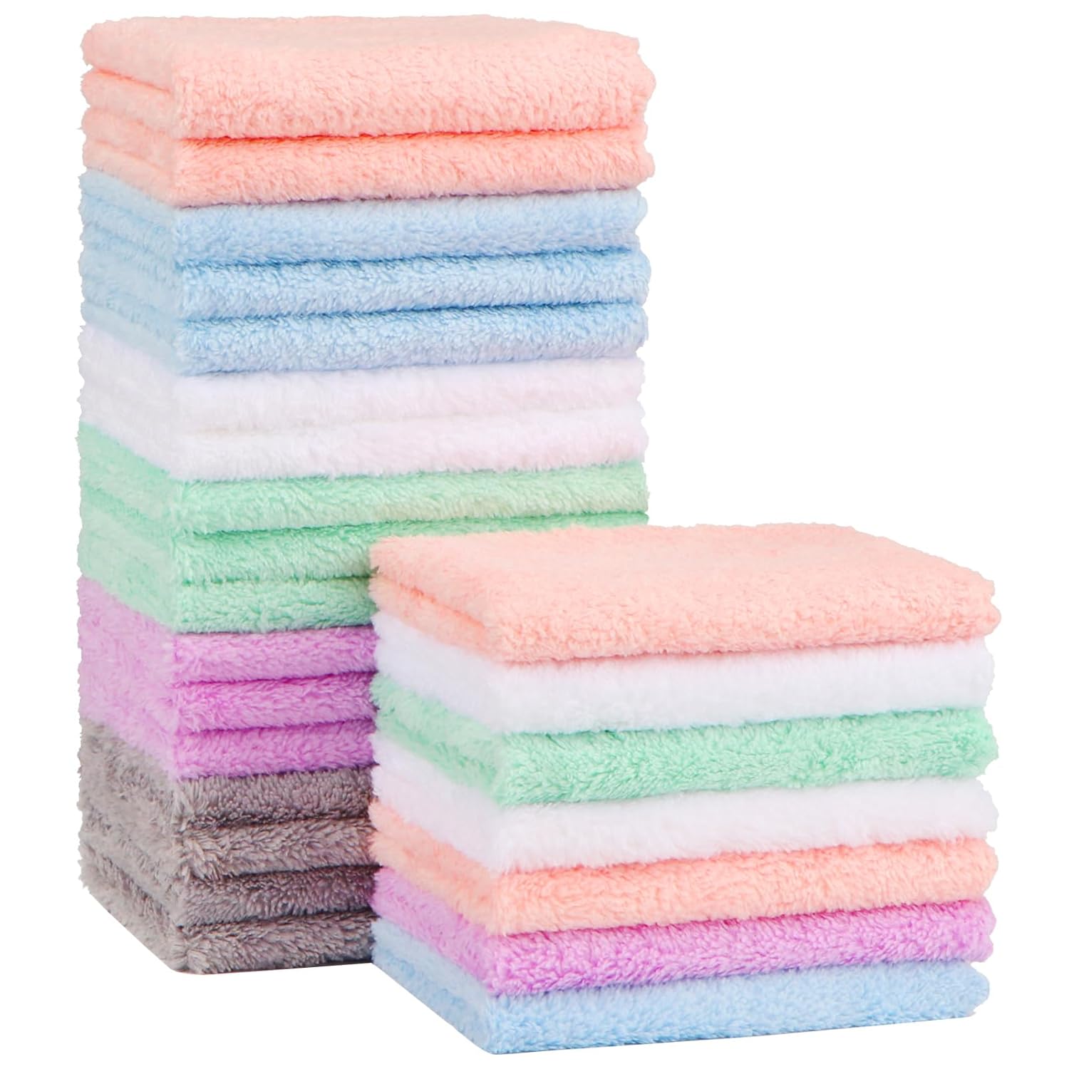 Orighty Baby-Waschlappen Korallenfleece 24er-Pack